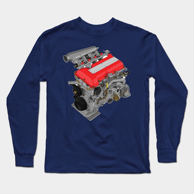 sr20 sticker Long Sleeve T-Shirt by ArtyMotive